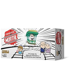 Lucky Duck Games | Tranvía Mortal | Juego de Fiestas para Adultos | A Partir de 16 Años | De 3 a 13 Jugadores | 15 Minutos por Partida | Español