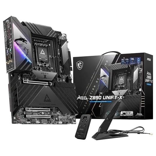 MSI MEG Z890 Unify-X Motherboard, ATX - Supports Intel Core Ultra Processors (Series 2), LGA 1851-110A SPS, DDR5 Memory (9600+ MT/s OC), PCIe 5.0 & 4.0 x16, M.2 Gen5, Thunderbolt 4, Wi-Fi 7, 5G LAN