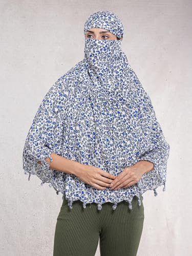 Image of Multipurpose Mask Cum Scarf for Women Cotton I Face Cover for Women I Sun Protection and Summer Wear Scarf