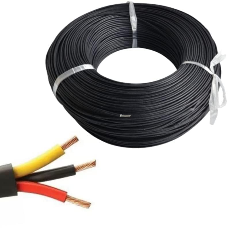 Image of Drumstone (𝐒𝐩𝐞𝐜𝐢𝐚𝐥 𝟏𝟓 𝐘𝐞𝐚𝐫𝐬 𝐖𝐚𝐫𝐫𝐚𝐧𝐭𝐲) Copper 3-Core Electrical Wire 50 Meter (14 /38 & 14 /60), Multi-Strand Flexible Cable, Flame Retardant PVC Insulated, for Home, Industrial,