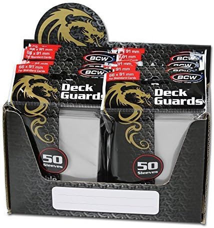 Deck Guard - Double Matte White Card Sleeves | Acid-Free, Archival-Safe, No PVC | Anti-Glare Matte Finish | Fits Standard 2½" x 3½" Game Cards | Durable Deck Protector Sleeves | 1000 Ct