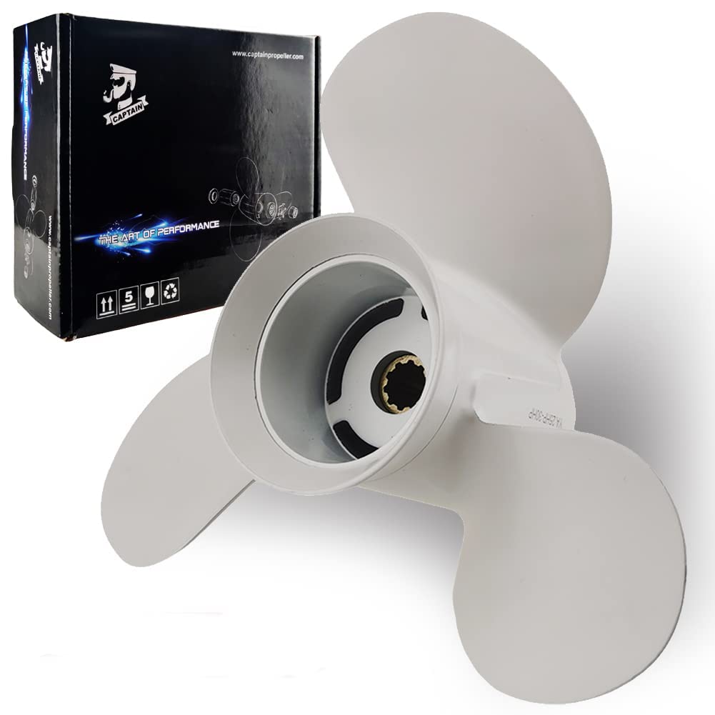 Boatman 9 7/8x8,9 7/8x9,9 7/8x10 1/2,9 7/8x11 1/4,9 7/8x12,9 7/8x13,9 7/8x14 Boat Propeller fit Yamaha Outboard Engines 25-30 Hp,10 Spline