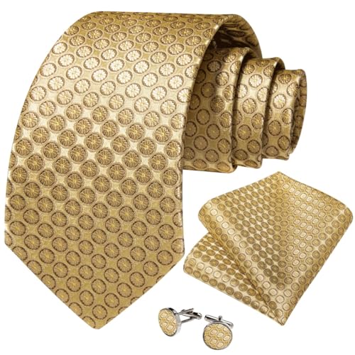 Set de corbata de negocios de seda para hombre