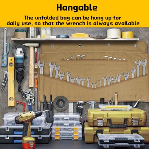 Wrench Roll 32 Pockets Heavy-Duty