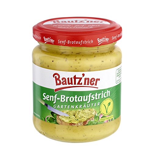 BAUTZ'NER Senf Brotaufstrich Gartenkräuter, 6er Pack (6 x 200 ml) Cover