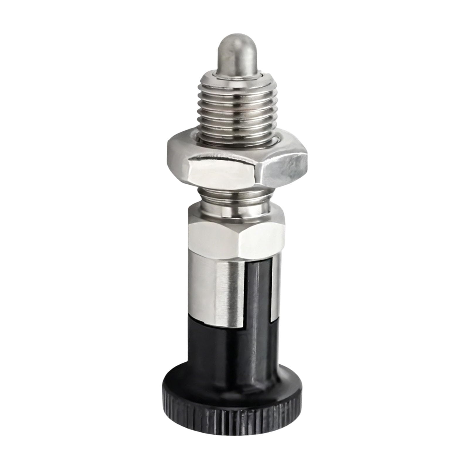 Nmflab B Stainless Steel Automatic Locking Kno Plunger Size 8 With Nut For Industrial And Craft Applications Threaded Plunger