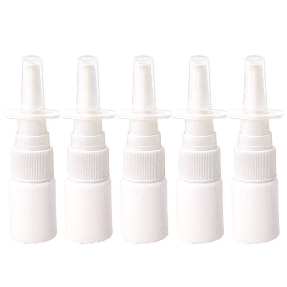 TXIN 10 Pieces 15ml Nasal Spray Bottle Empty Plastic Refillable Sprayers Nasal Bottles Containers