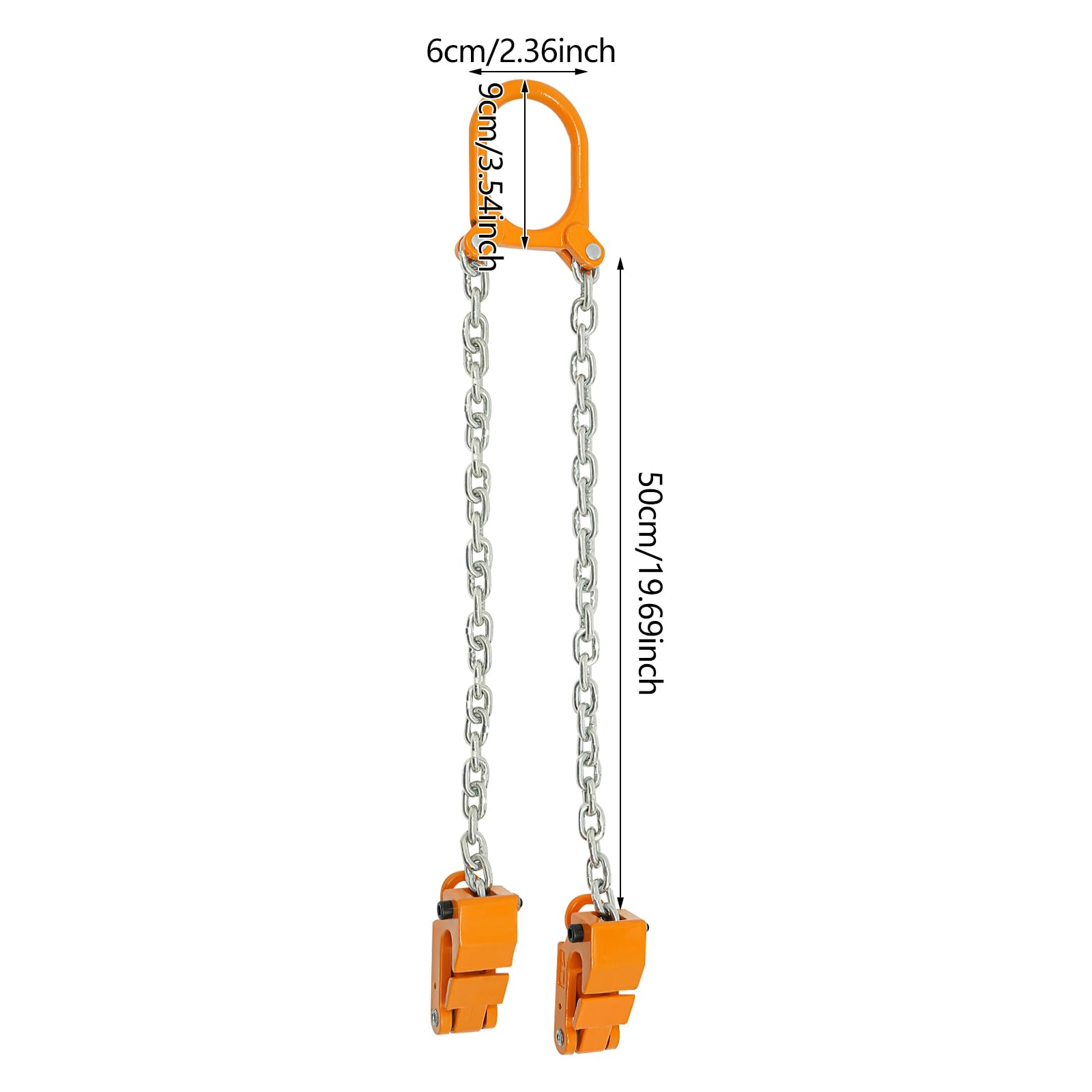 Lève-baril vertical - Chaîne de butée pour soulever et transporter des fûts en plastique, fûts en fer, capacité de charge de 1000 kg
