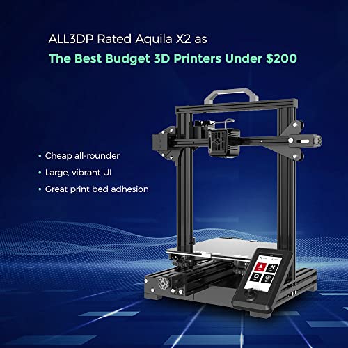 Voxelab Aquila X2 3D Printer With Full Alloy Frame, Removable Build Surface Plate, Fully Open Source, Resume Printing, Filaments Detection And Auto Filaments Feed/Return Function #TOP1