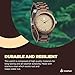 Treehut Wooden Watches for Men, Japanese Quartz Movement, Stylish Exotic Wrist Watch with Adjustable Stainless Steel Buckle, Wooden Straps, Watch Made from Walnut Wood, Relojes para Hombre