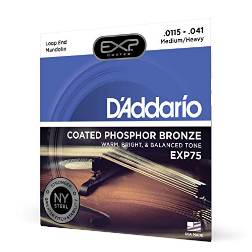 D'Addario ダダリオ マンドリン弦 EXP75 EXP Coated Bronze - Medium/Heavy