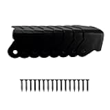Heavy Duty Black Corner Protectors 8 Pack Iron Edge Guards for Furniture and Boxes Anti Dent Protection with Mounting Screws Powder Coat Finish