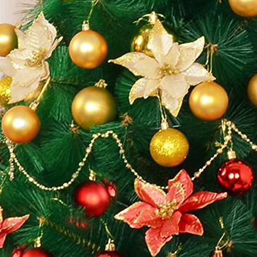 Árbol de navidad artificial 210cm pino de navidad magníficos árboles con decoraciones 3