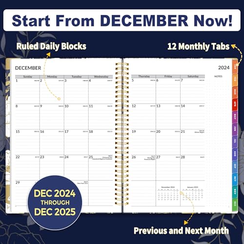 image for SUNEE 2025 Weekly and Monthly Planner - from January 2025 - December 2