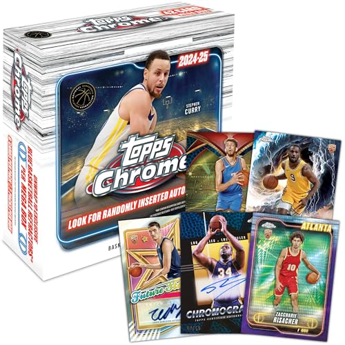 Image of 2024-25 Topps Chrome Basketball - Factory Sealed - Mega Box