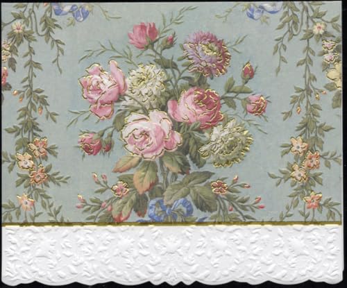 Image of Poster Foundry Garden Floral Boxed Note Cards by Carol Wilson. 10 embossed 4x5 Die-Cut Notecards and Matching Envelopes in Decorative Gift Box with Magnetic Flap. NCP2507