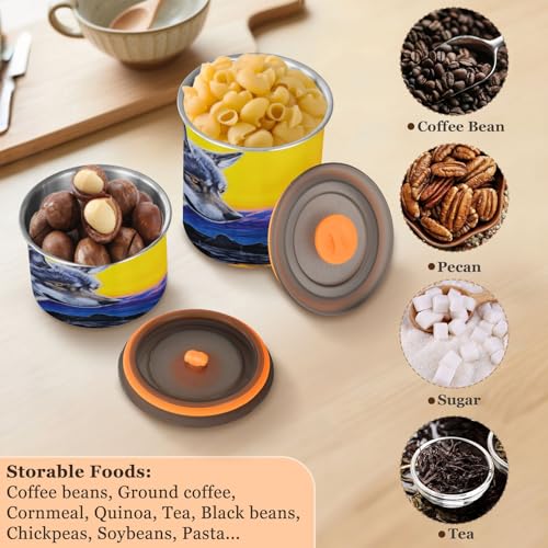 Envase de café hermético de acero inoxidable 900 ml ATTX miniatura 5