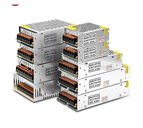 DC5V 2A 3A 4A 5A 8A 10A 12A 20A 30A 40A 60A �X�C�b�` LED �d���g�����X�A�A�_�v�^�[ WS2812B WS2801 SK6812 SK9822 LED �X�g���b�v(5V 60A 300W)