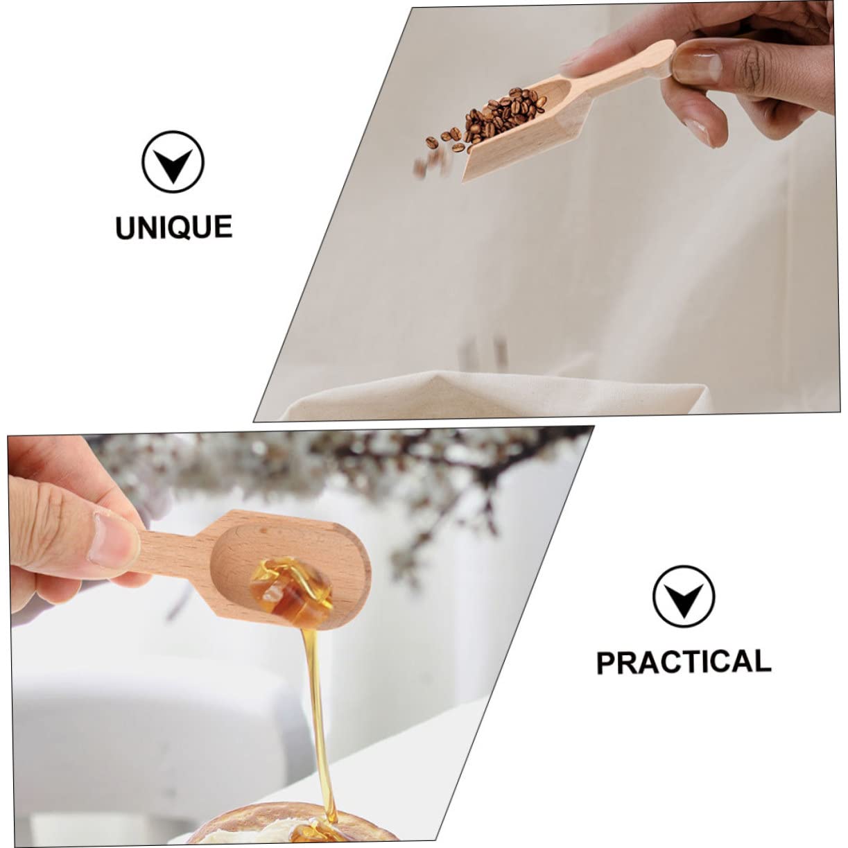 Amosfun 48 Piezas Cuchara De Madera De Haya Pequeñas Cucharas De Sal Mini Cucharadas Cucharaditas Duraderas Pequeño Para Tarro Minicuchara De Hielo Cucharas De Té Multiusos Mini Primicia