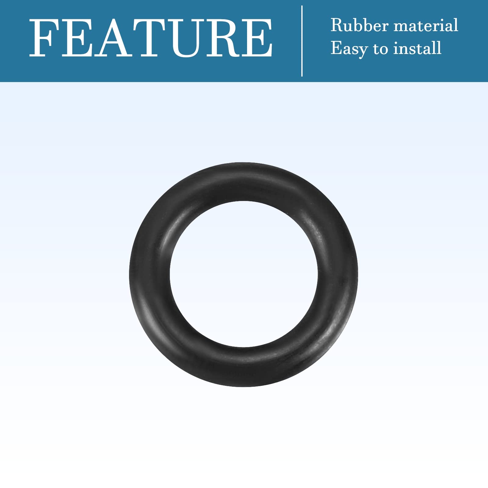 QUARKZMAN 16mm x 10mm x 3mm Nitrilo Goma Juntas Tóricas x 10uds Redondo Junta Arandela para Grifo Plomería Reparación Sellado Conexión [Negro]