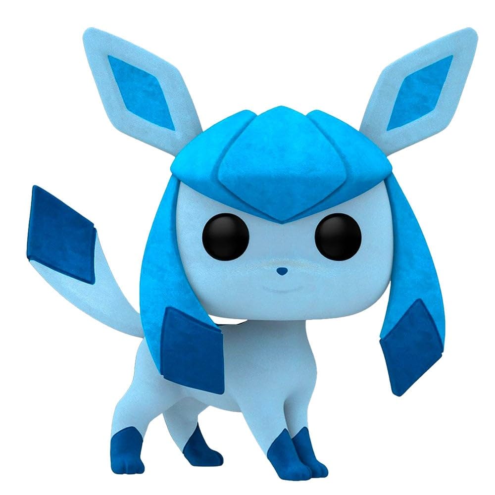Funko Pop! Games glaceon Flocked hot Topic Exclusive Vinyl Figure (DRM230302), White - Image 2