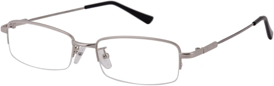 Mens Womens +4.50 Black 1.56 High Index Lenses Reading Glasses Half Rim Readers Spectacles