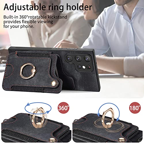 Funda libro para Galaxy A53 5G con billetera y sujeción magnética 3