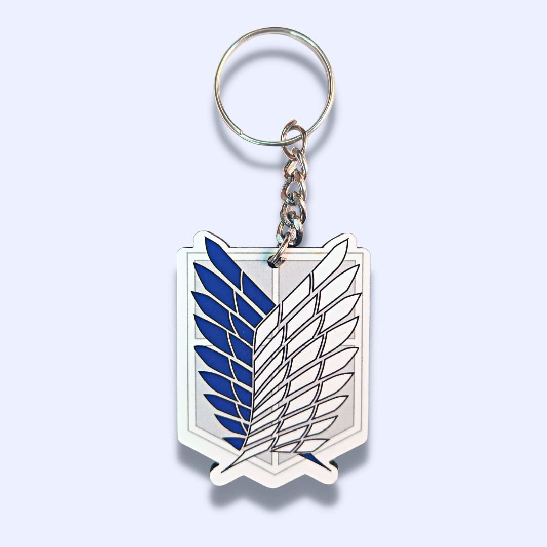 careflection Attack on Titan AOT Anime Survey Corps Levi Eren Acrylic Keychain (Pack of 1)-picture-15