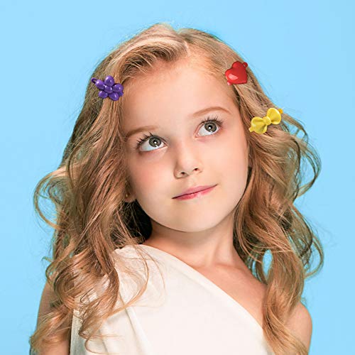 Oiiki 50 Pcs Girls Plastic Hair Barrettes thumb #1