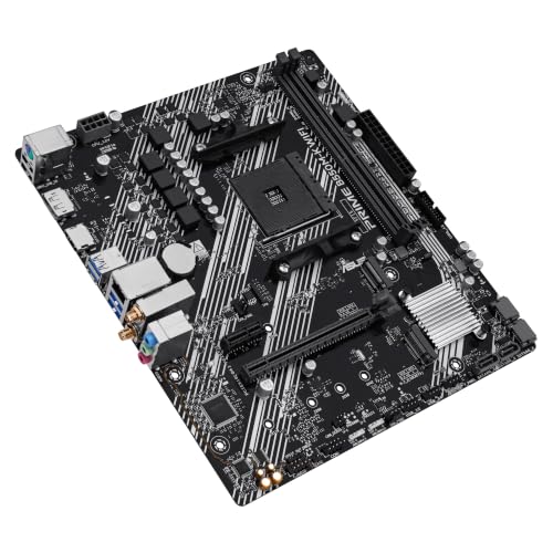 Image of ASUS Prime B550M-K WiFi AM4 mATX Motherboard, DDR4, PCIe 4.0, 2xM.2, WiFi 6
