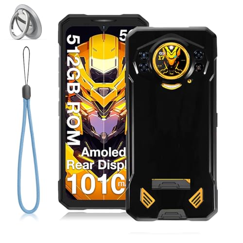 For DOOGEE S200 Plus �P�[�X �\�t�g �P�[�X YANMONGI ���^ �y�� �ϏՌ� �����h�~ ����~�� �����Y�ی� ���h�~ �Ռ��z�� �w��h�~ �g�уP�[�X DOOGEE S200 Plus �X�}�z�P�[�X �Ή� (�u���b�N)