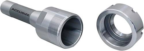 Miniatura 25 de Accusize Industrial Tools R8 Shank Plus 8 Pcs Sistema de Collet Er16, 3/32" - 3/8", 1 Llave en una Caja Ajustada, 0223-0944