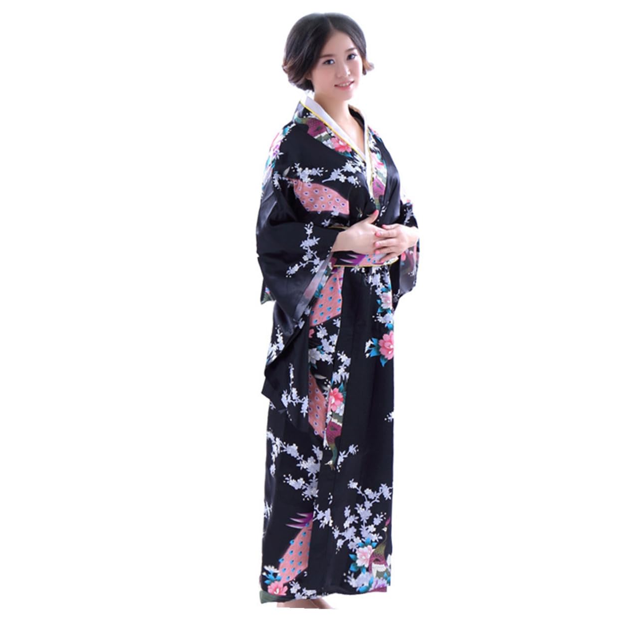 Yukata japonesa de mujer bata de dormir larga para evitar rozaduras 8