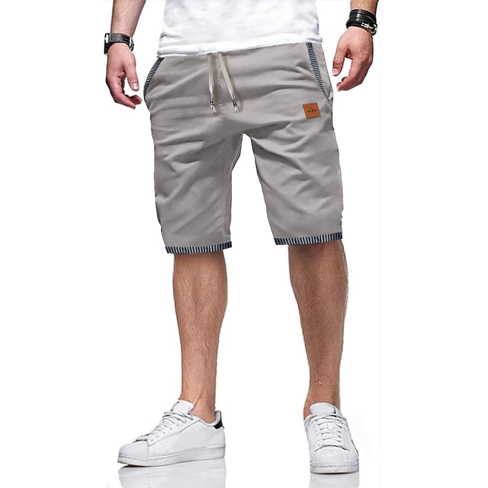ZOXOZ Kurze Hosen Herren Shorts Herren Sommer Freizeit Chino Stretch Baumwolle mit Taschen
