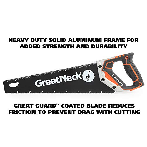 Greatneck 74003 15 Inch Aggressive Tooth Handsaw, Aluminum Frame, Wood Saw, Branch Cutter, Pvc Cutter, Tree Saw, Handsaw For Wood, Hand Saw For Trees #TOP2