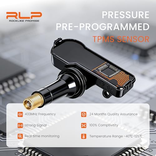 Set of 4 TPMS Tire Pressure Monitoring System Sensor 433MHz Compatible with Jeep Wrangler JK Dodge Ram Charger Replacement for 56029398AB 68142397AA 68241067AA 68241067AB - Image 3