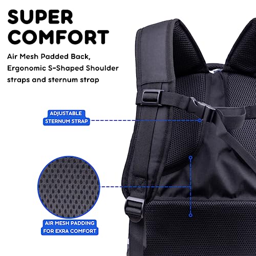 Image of J World New York Atom Laptop Backpack - Ergonomic Backpack for School with Air Mesh Padded Shoulder Straps - 600D Polyester Work Backpack for Men and Women - Stylish Design (CAMO)