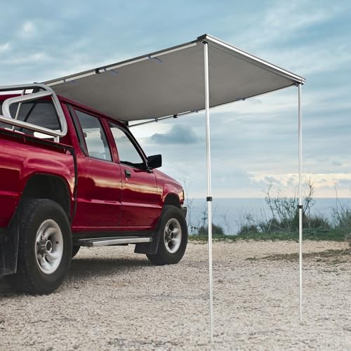 Yescom 4.6x6.6' Retractable Car Awning - Gray