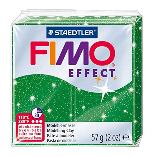 FIMO Effect 57g (2oz) Polymer Modelling Moulding Oven Bake Clay - Full Range of All 36 Colours in Clear Storage Tub