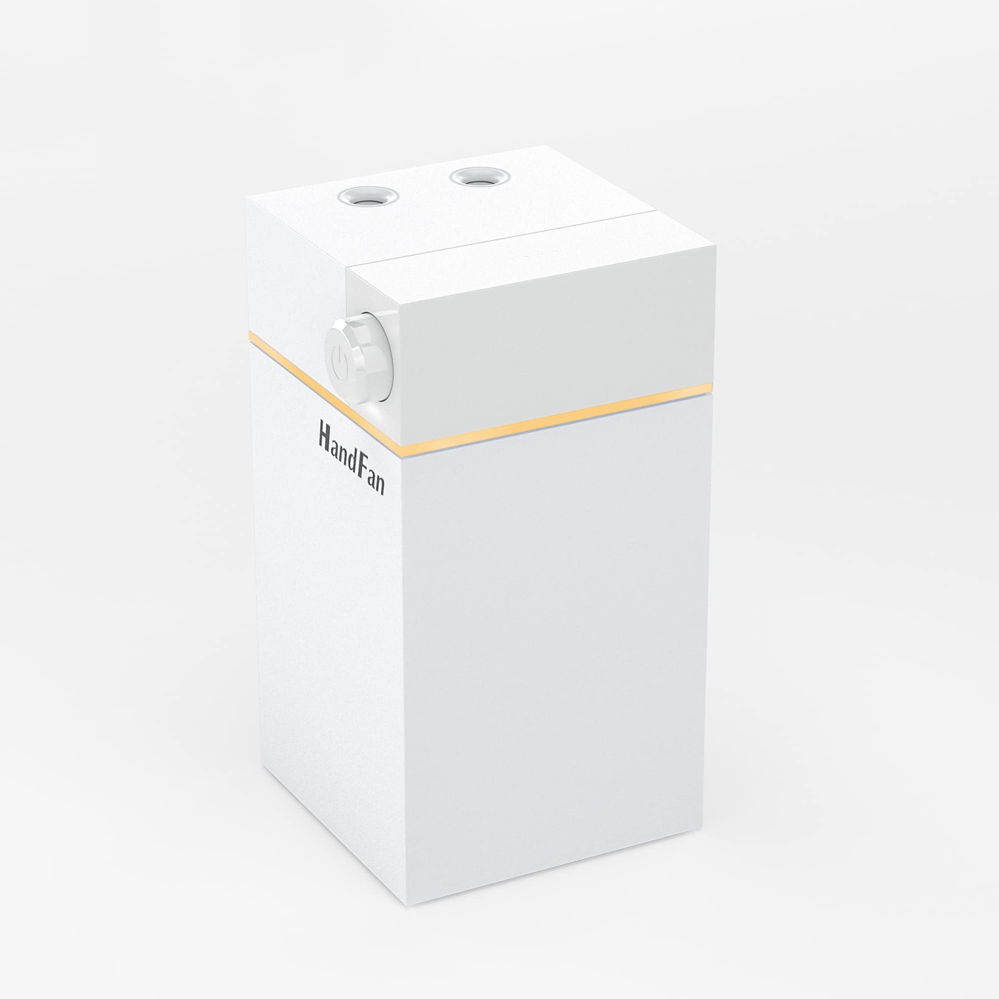 5000mAh Battery Operated Portable Mini Humidifiers, 1000ml Small Humidifier Rechargeable, Personal Desk Cool Mist Humidifier for Baby Bedroom, Plants, Office, Two Nozzles(White)