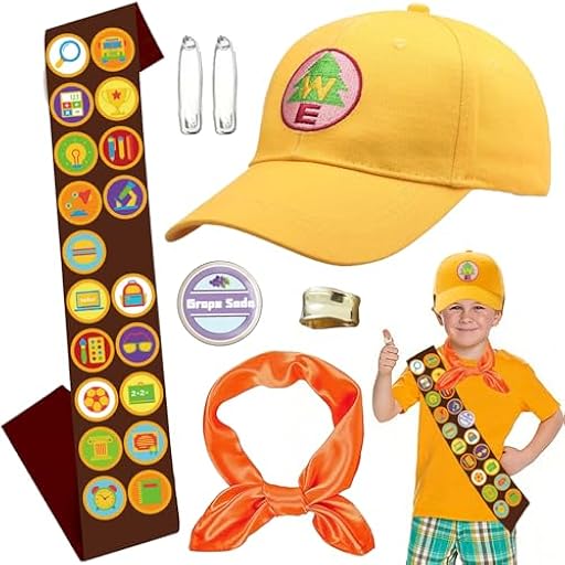 WENAUAN Disfraces de Scouts, 5PC Disfraces de Carnaval para Niños, Incluidos Cinturones, Insignias, Sombreros, Bufandas, Clips y Nudos para Bufandas, para Cosplay, Carnaval, Halloween, Fiesta | Ya disponible en tu tienda friki favorita! En mundofriki.es!