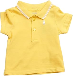 تيشرت بولو للأولاد البيبي من اوكايدي، لون أصفر، لعمر 1 شهر