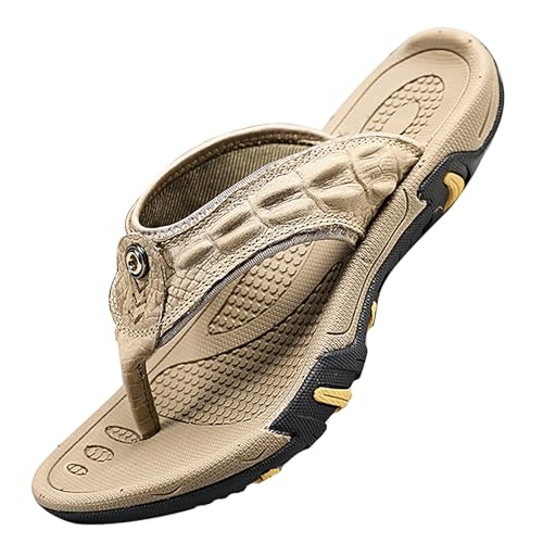 Tongs en cuir hommes : fini les glissades avec ces sandales de plage d'extérieur