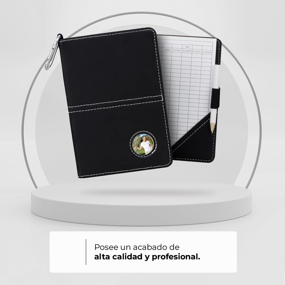 Regalos Personalizados de Golf - Cartera para Tarjeta con Marcador y Lapiz - Tarjeta de Puntuacion