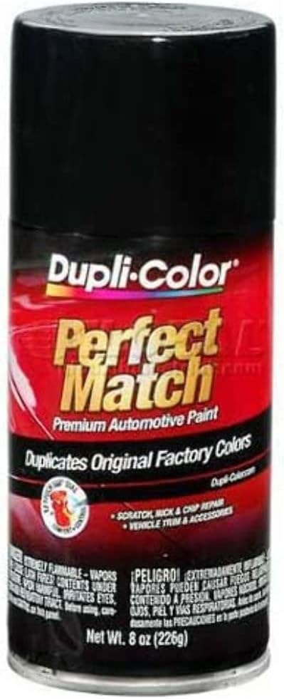 Dupli-Color BUN0100-6 PK (EBUN01007-6 PK) Universal Gloss Black Perfect Match Automotive Paint - 8 oz. Aerosol, (Case of 6)