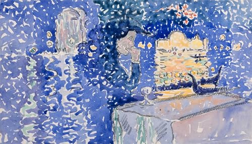 Impression prints toile Venise Nuit du Rédempteur Cross 60x90cm premium