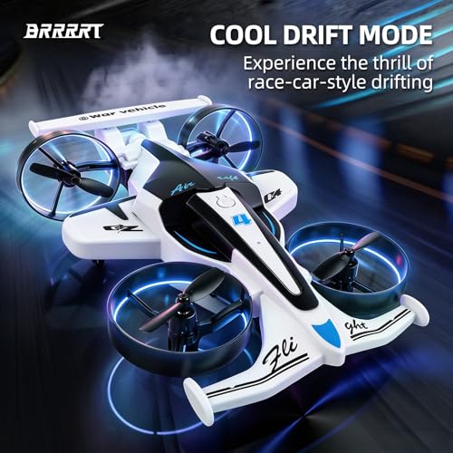 Image of BRRRRT Remote Control Airplane，360 Flip and with Drift Tires, Land and air Capable RC Airplane