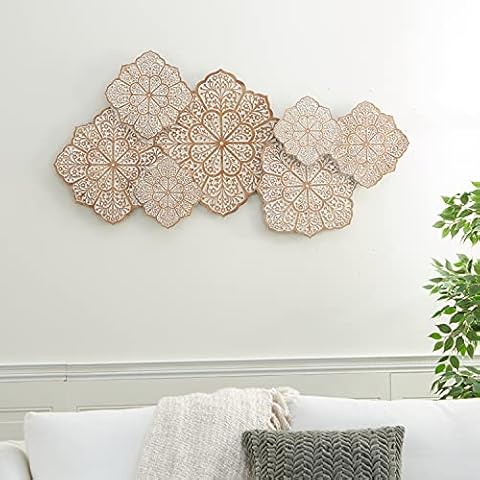 Deco 79 Wood Floral Wall Decor Cover