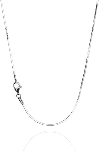 Cadena de plata de ley 925 Collares de cadena de serpiente para mujeres u hombres y pulseras para mujeres u hombres Anti deslustre