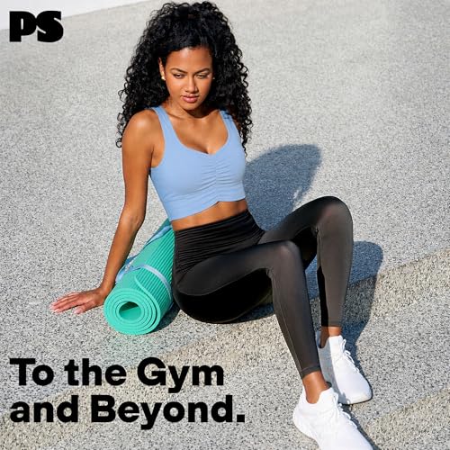 Image of POPSUGAR Sports Bras for Women - Y Back, High Neck, Strappy & Long Line Padded Racerback Bra Workout Yoga Top Racer Back Bra